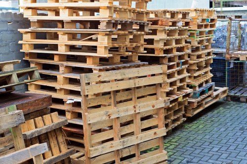 Materials sorting at a waste transfer station near Paddington